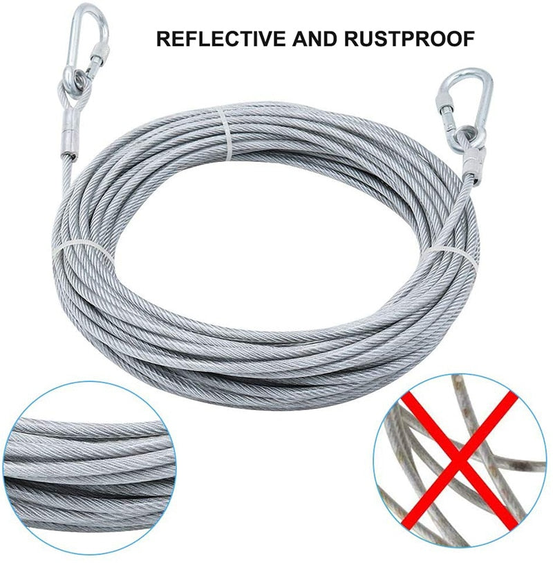 Heavy Duty Steel Wire Cable Dog Leash
