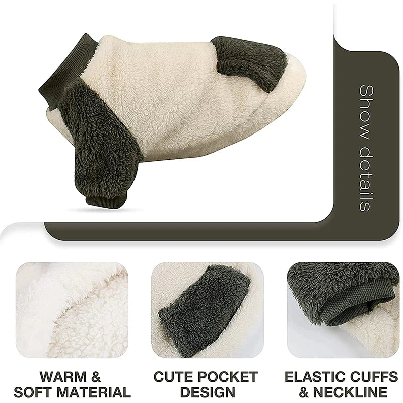 Fleece Warm Dog Winter Coat