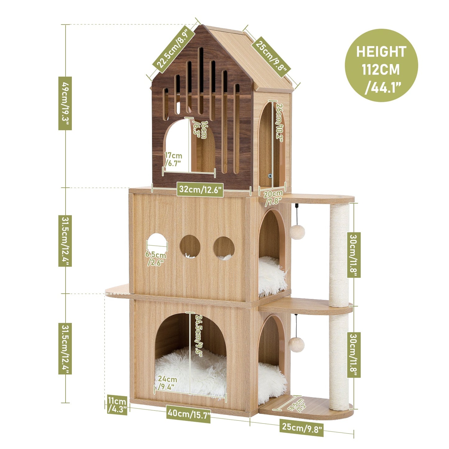 Luxury Cat Tree Condo Scratching Post