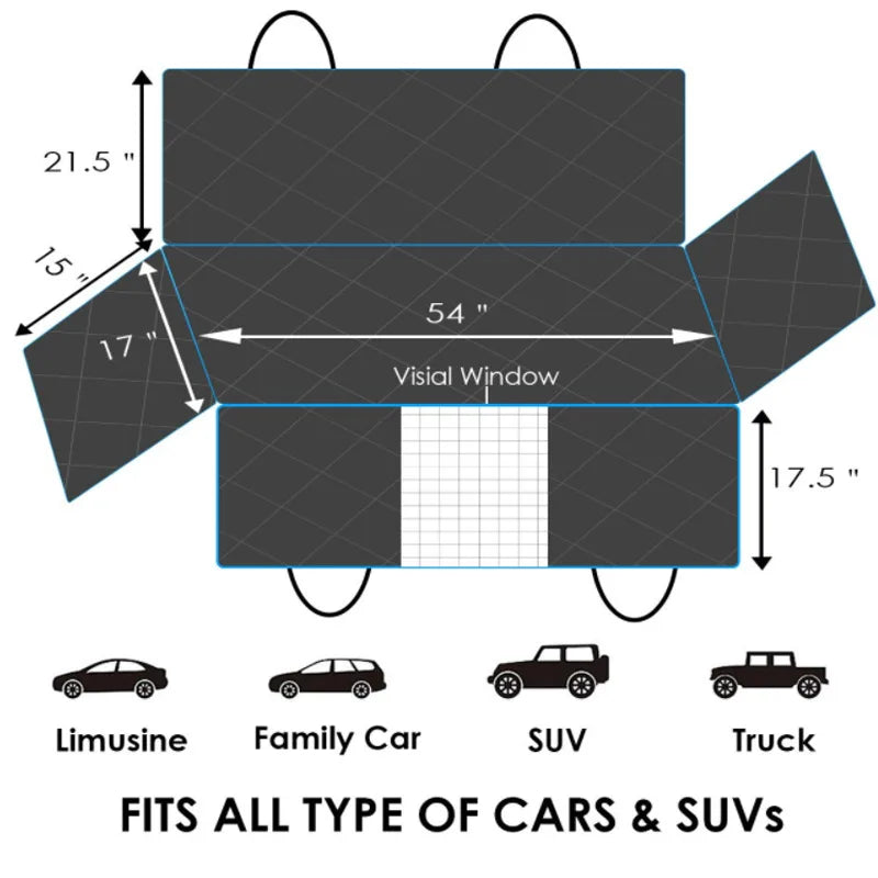 Dog Car Seat View Mesh Protector
