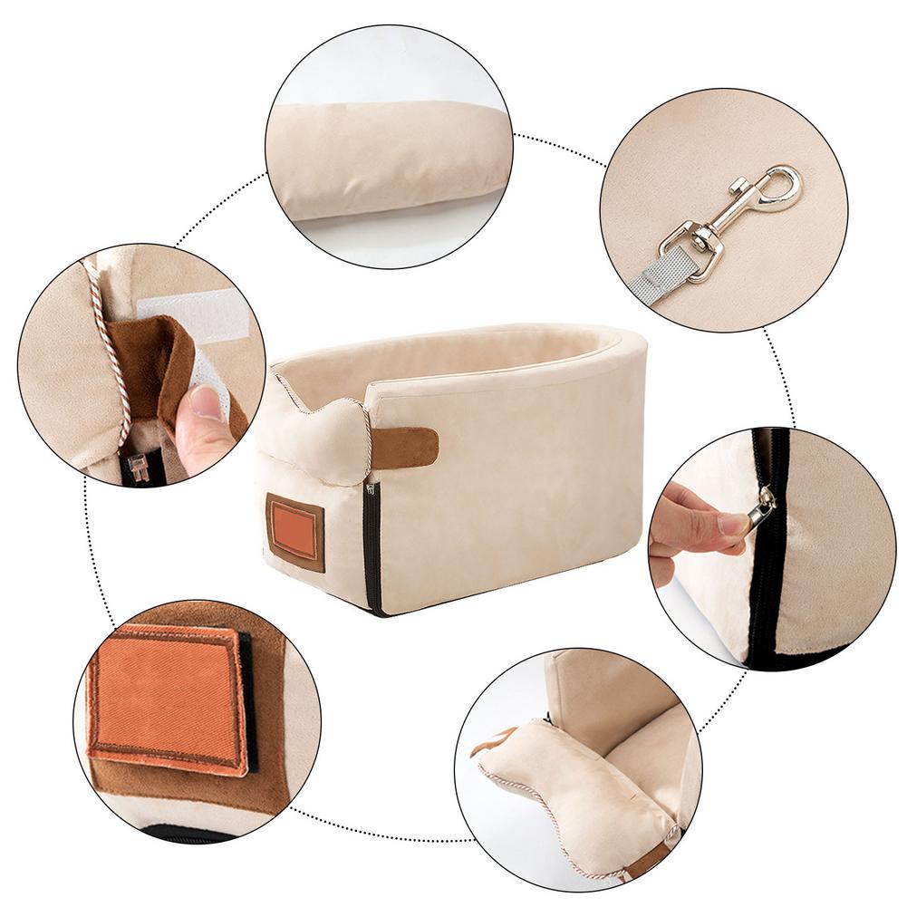 Dog Car Armrest Booster Bed