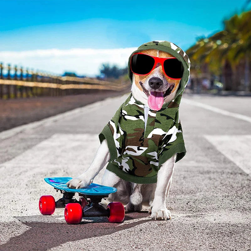 Basic Camouflage Dog Hoodies