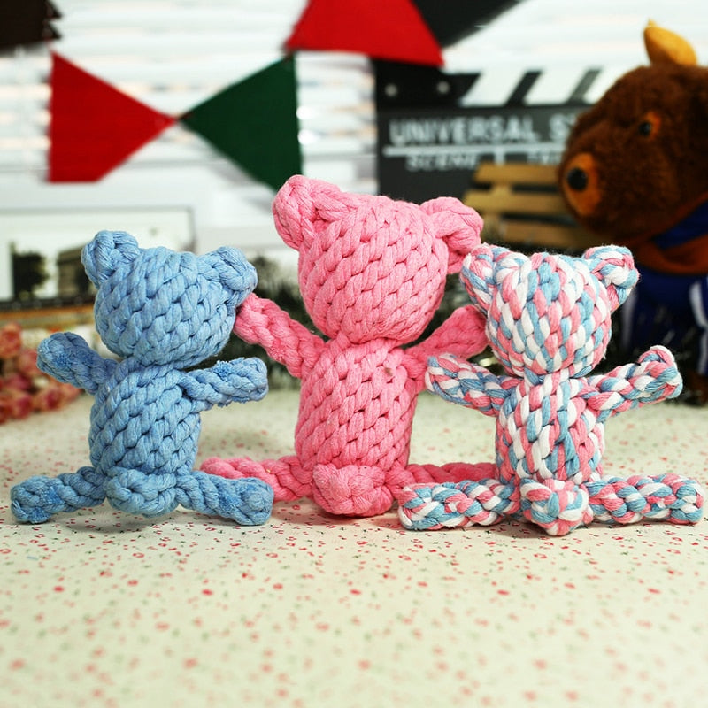 Chewy Cotton Rope Braided Knot Toy