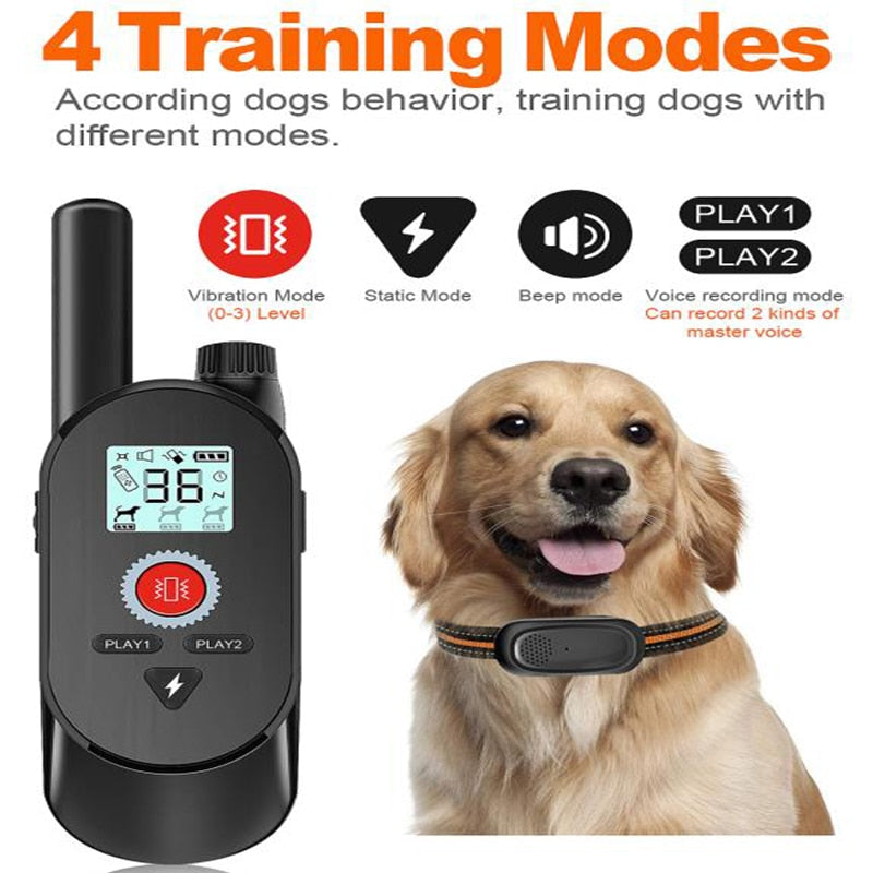Walkie Talkie Rechargeable Dog Training Collars