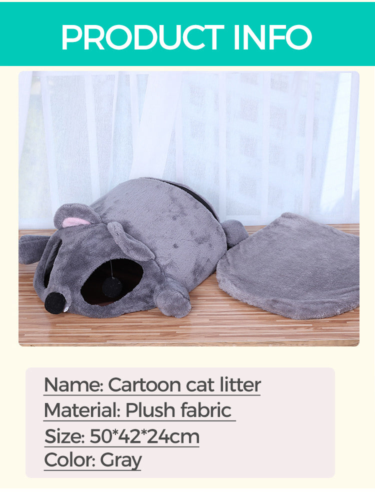 Funny Mouse Shaped Cat Bed