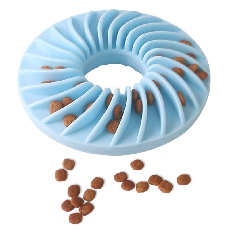 Interactive Soft Round Pet Slow Feeder