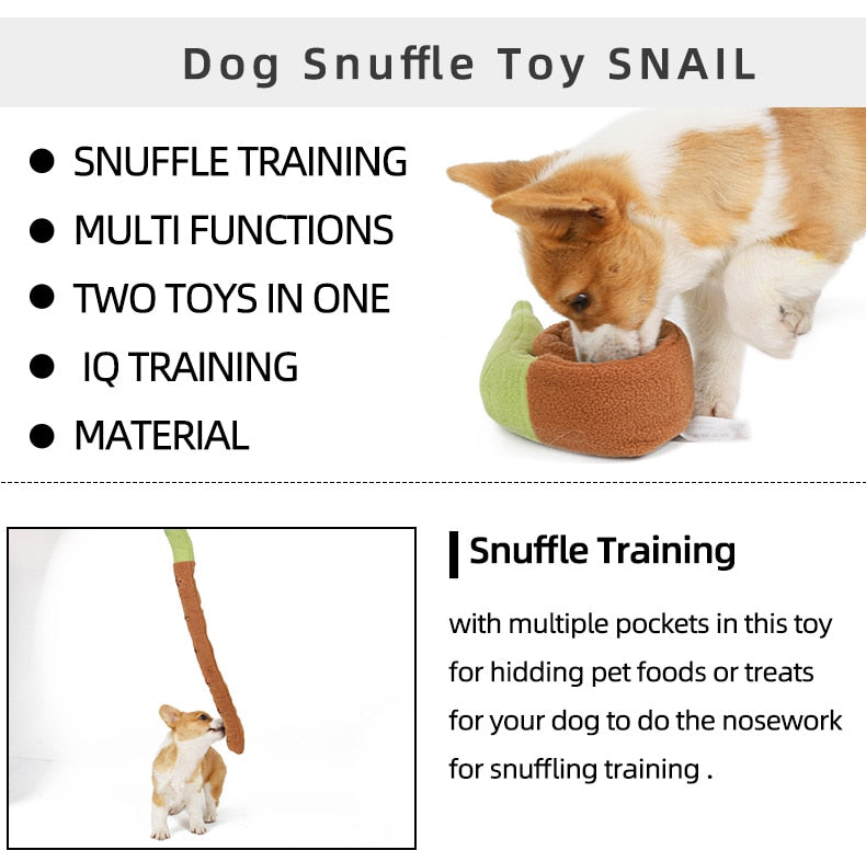 Interactive Dog Puzzle Snails Toys