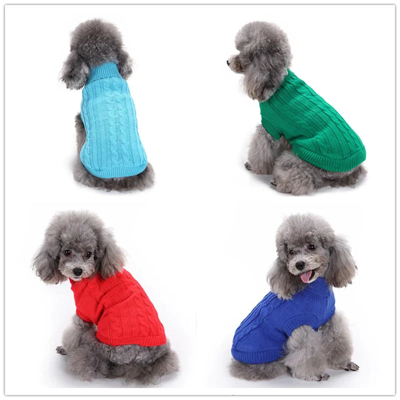 Small Dog Warm Knitted Sweater