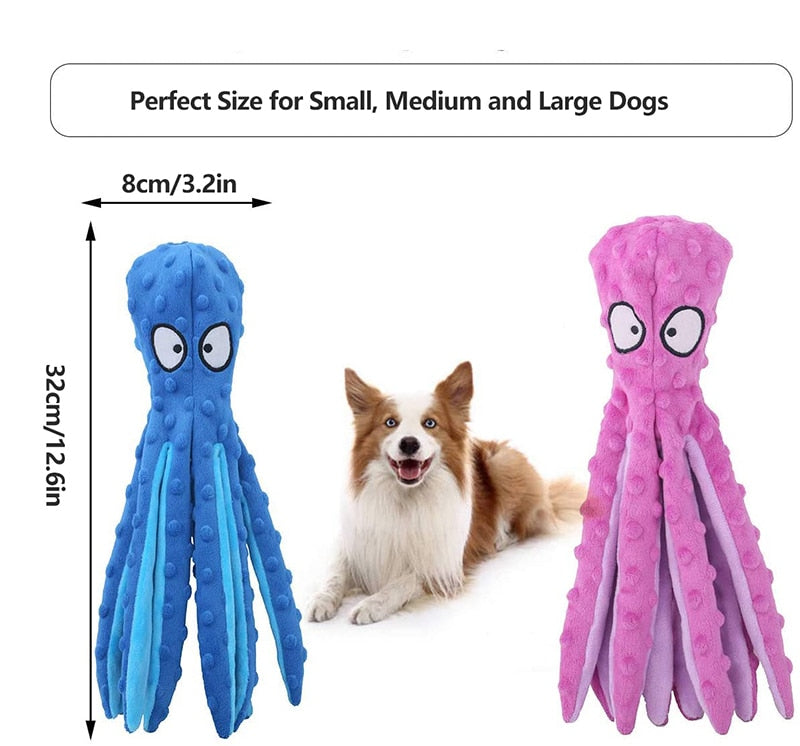 Interactive Octopus Chewy Dog Toy
