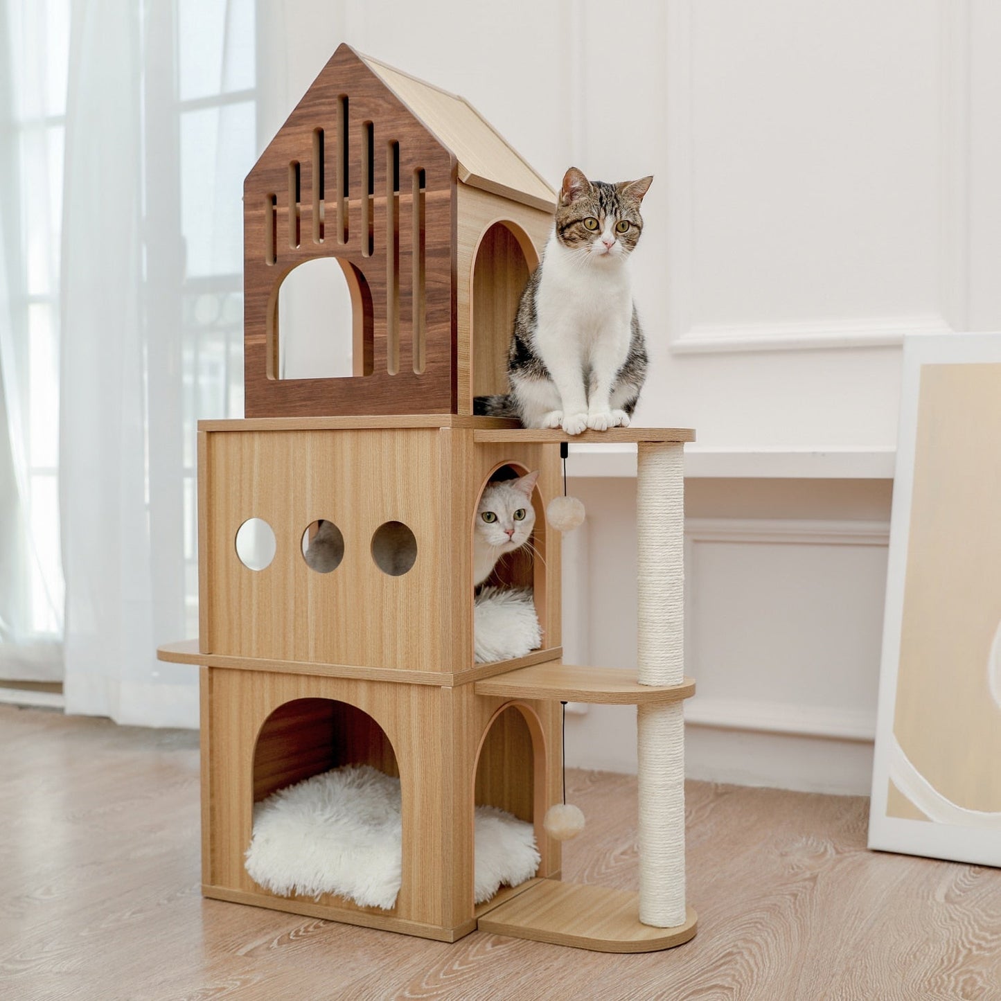 Luxury Cat Tree Condo Scratching Post