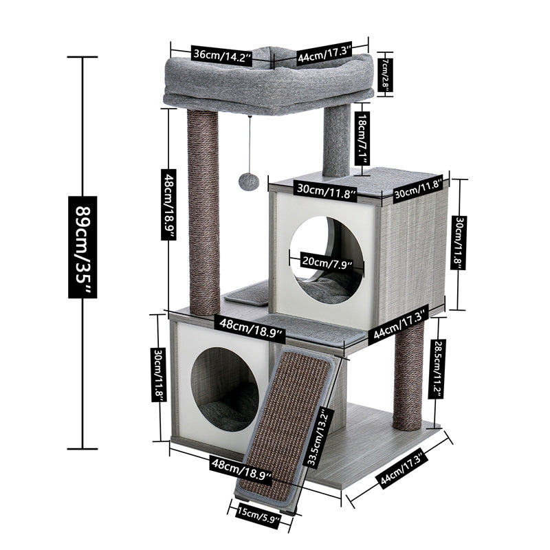 Luxury Cat Tree Condo Scratching Post