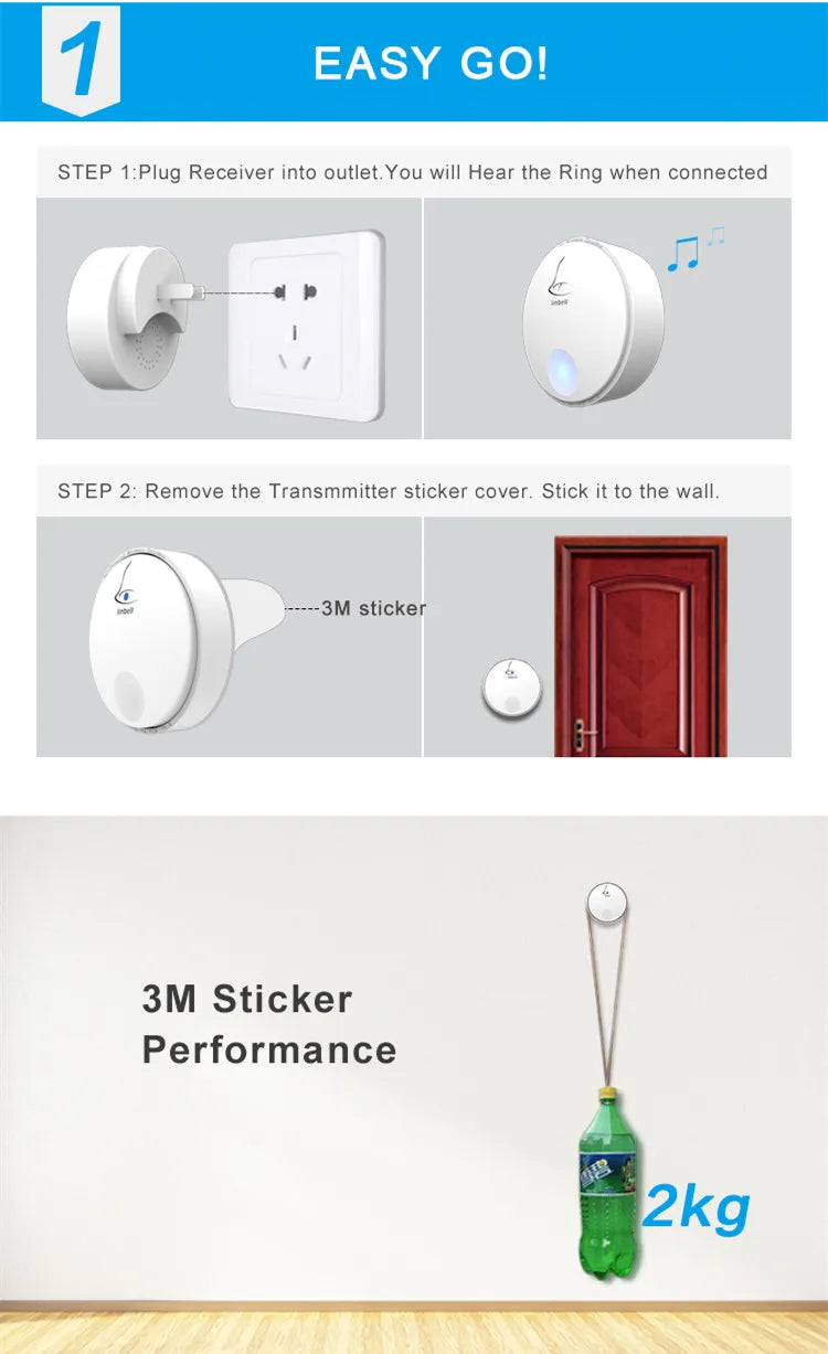 Pet Music Chime Doorbell