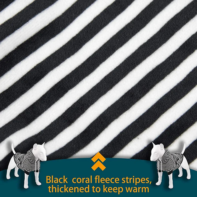 Fashion Striped Dog Hoodies