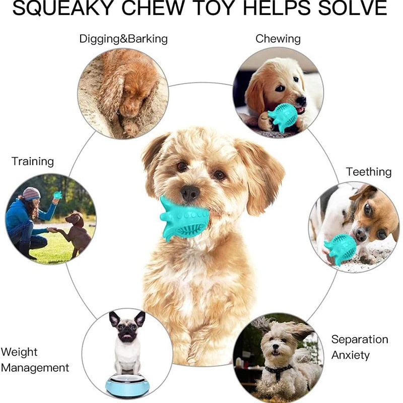 Octopus Shaped Squeaky Dog Toy