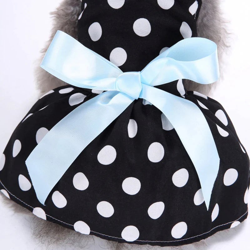 Cute Dot Bowtie Pet Dress