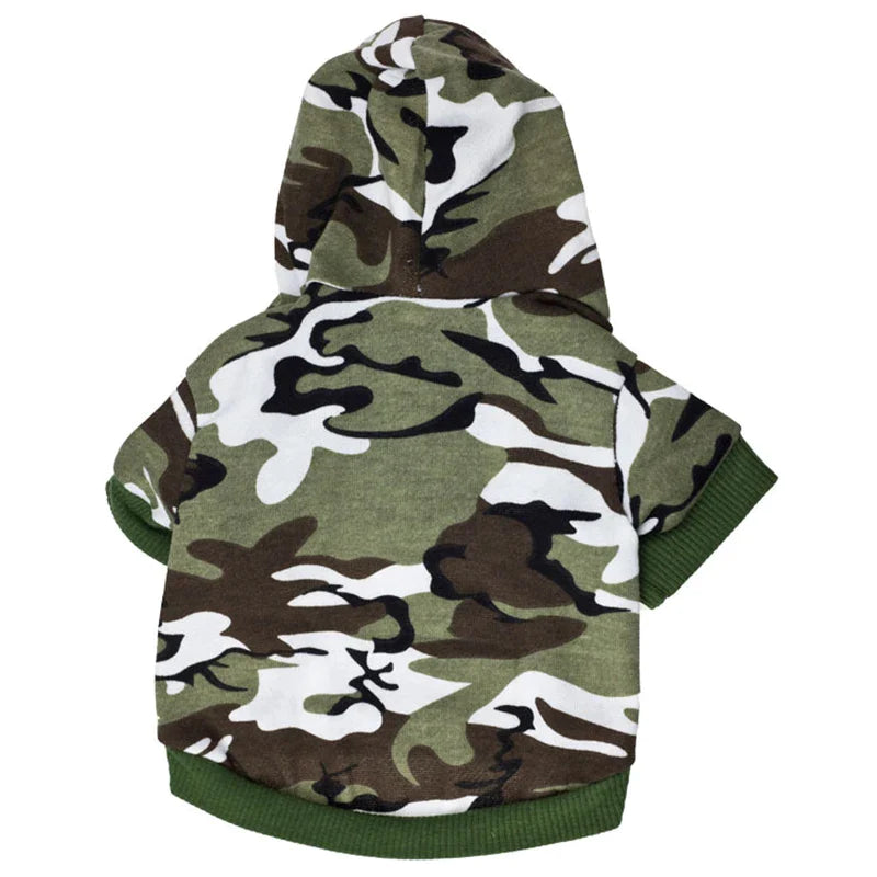 Basic Camouflage Dog Hoodies