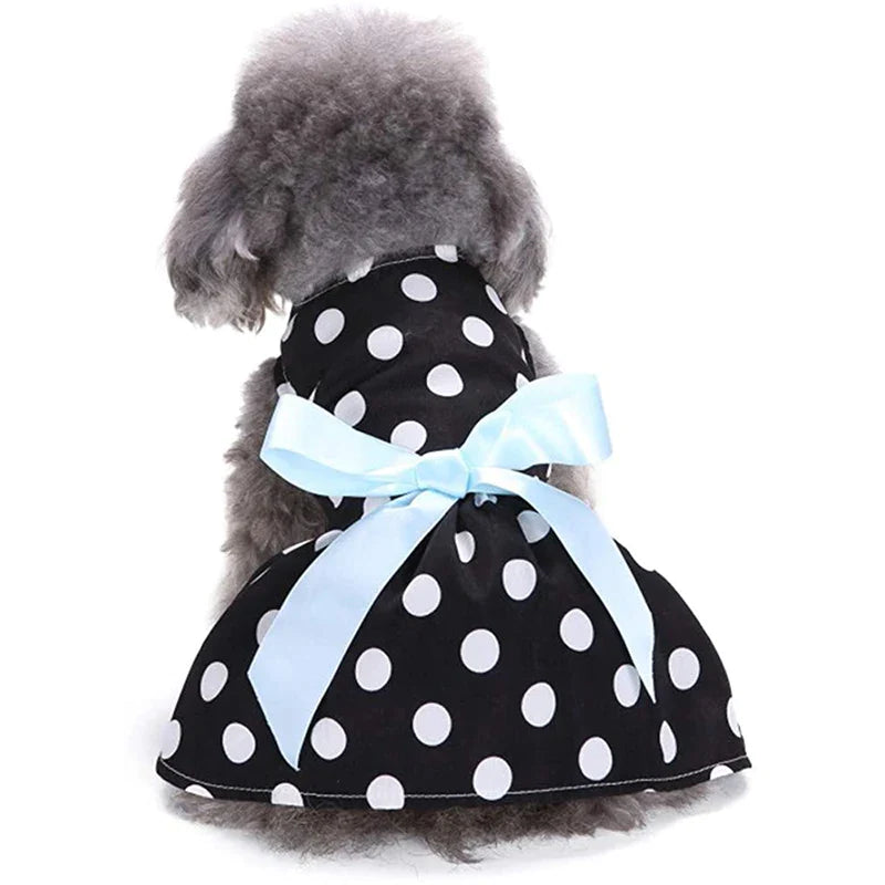 Cute Dot Bowtie Pet Dress