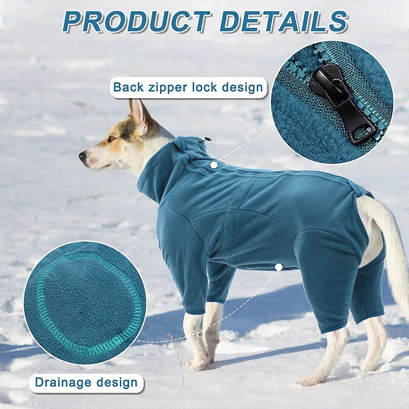 Soft Fleece Winter Dogs Overalls