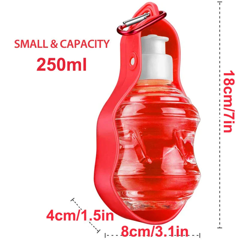 250ml Snap Hook Dog Water Bottle