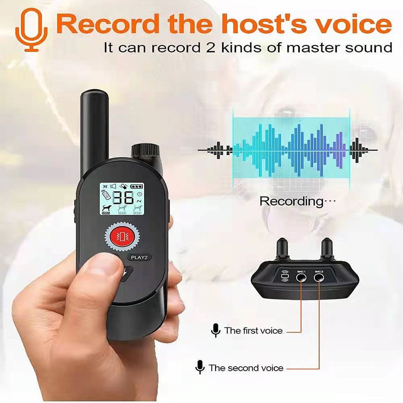 Walkie Talkie Rechargeable Dog Training Collars
