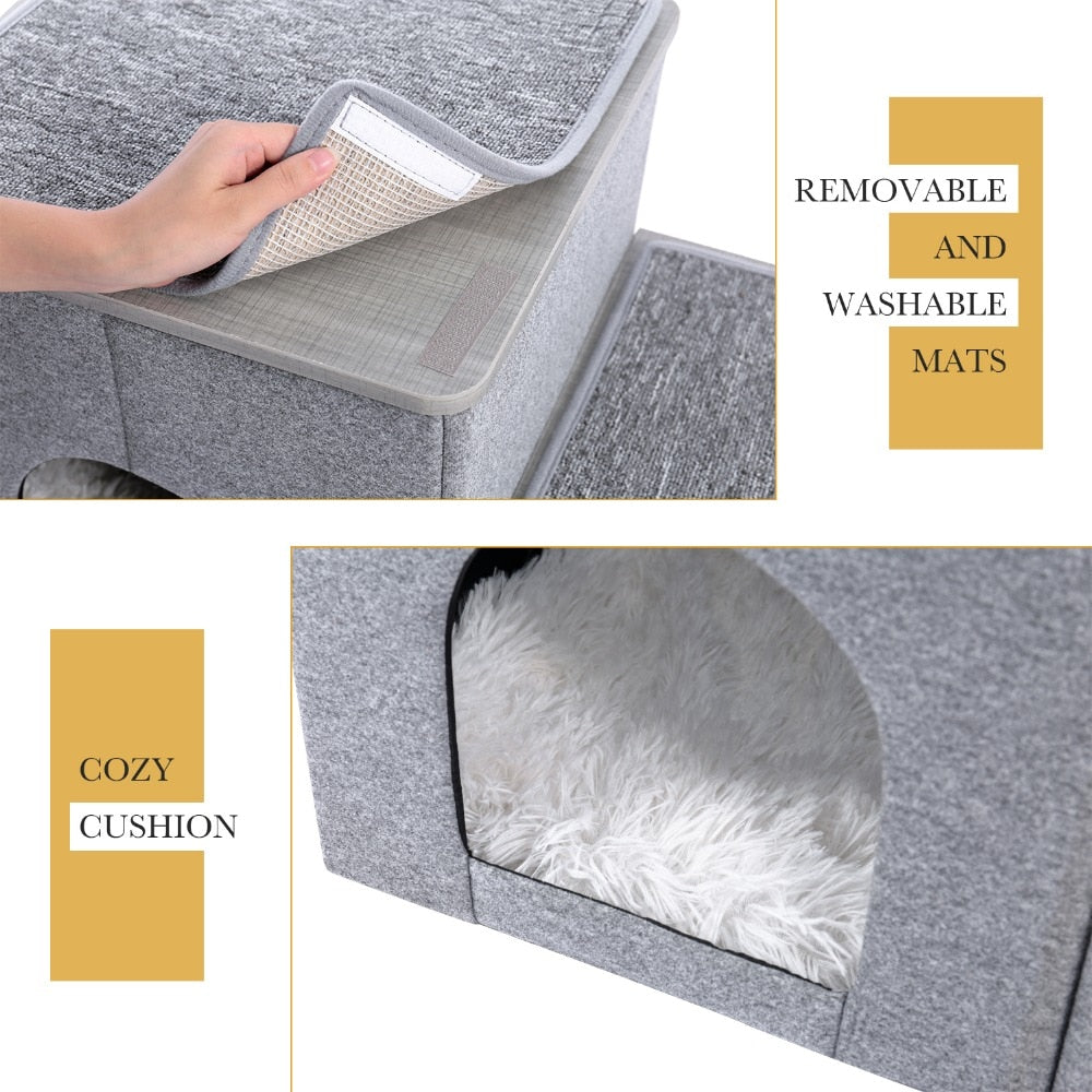 2 In 1 Pet Dog Stairs Steps