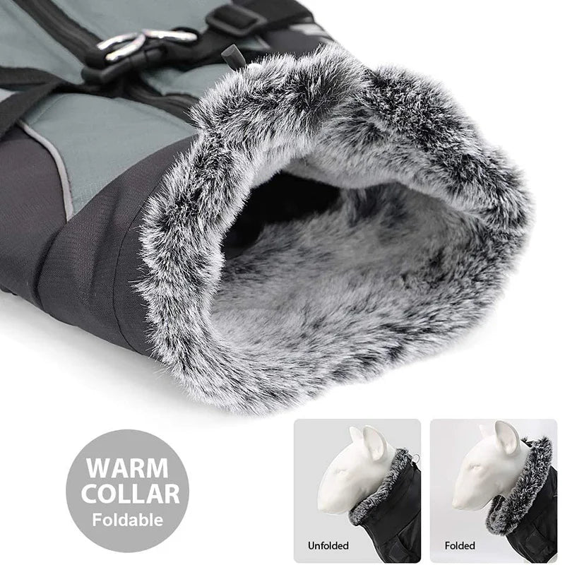 Warm Furry Collar Pet Jacket