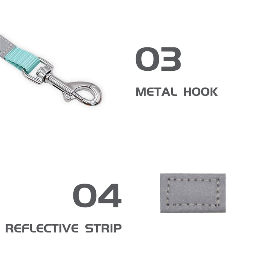 1.5m Reflective Walking Dog Leash