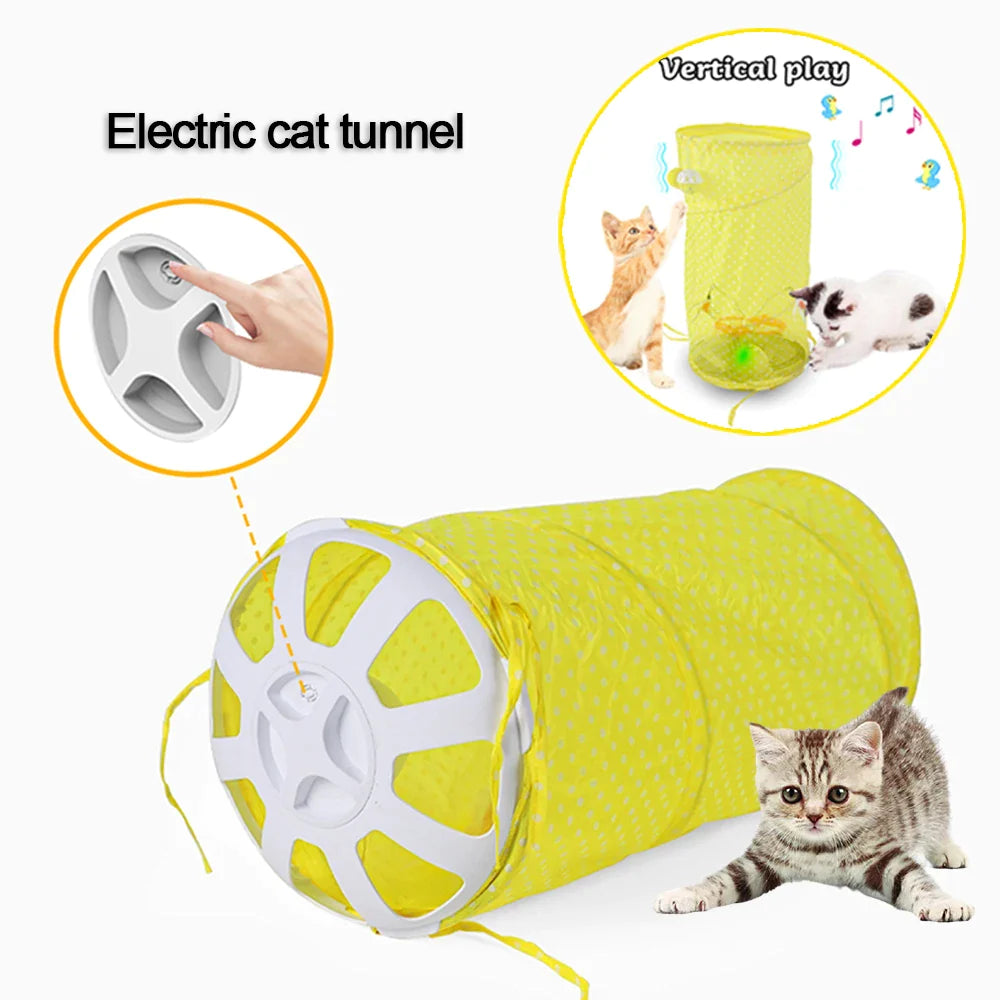 Smart Collapsible Cat Tunnel Toy