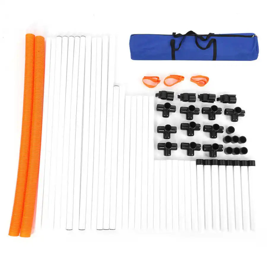 Adjustable Dog Hurdle Hoop Obstacle Set