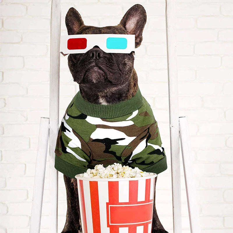Basic Camouflage Dog Hoodies