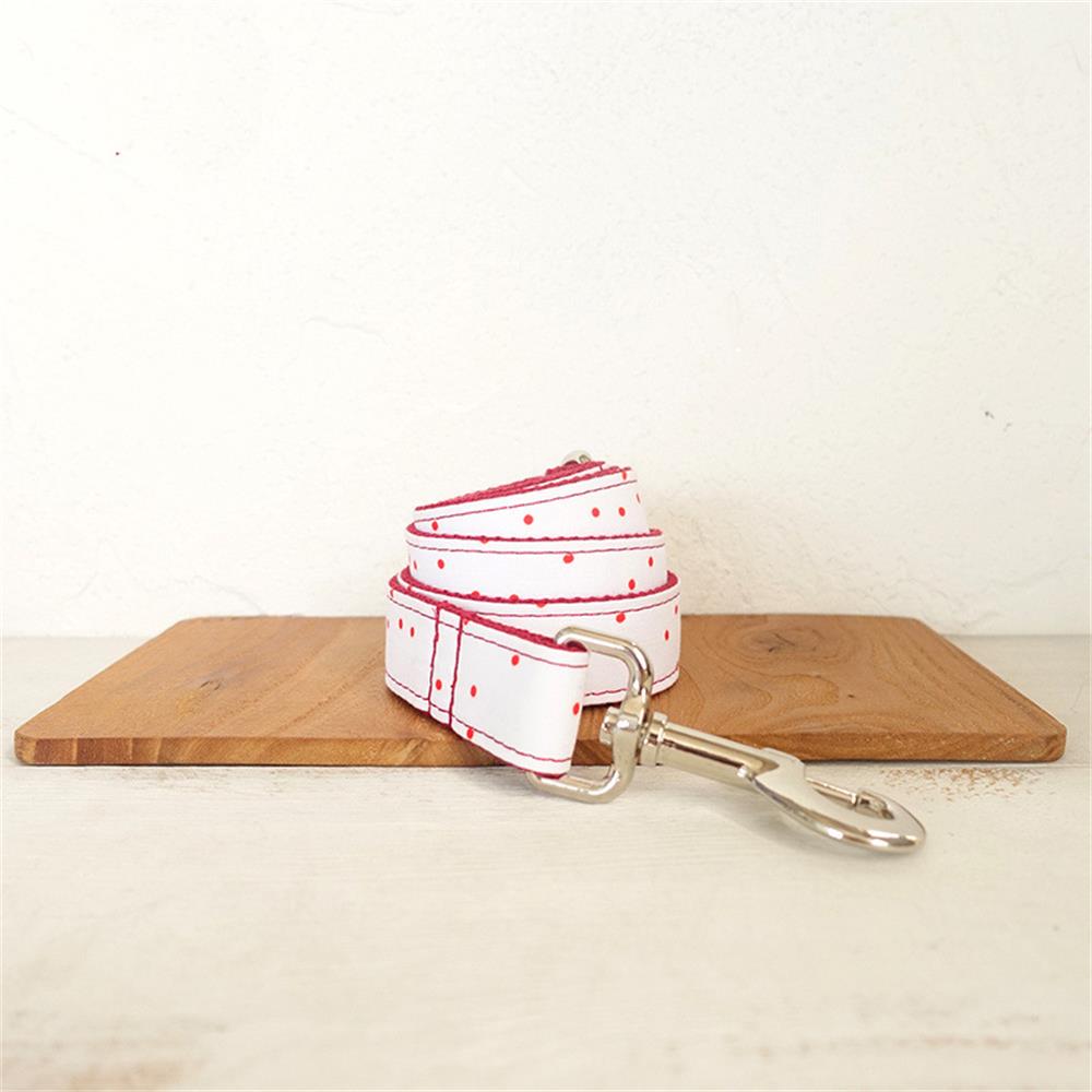 RED DOT White Pet Collar