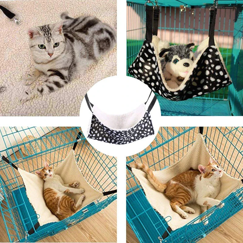 Soft Reversible Warm Cats Cage Hammock