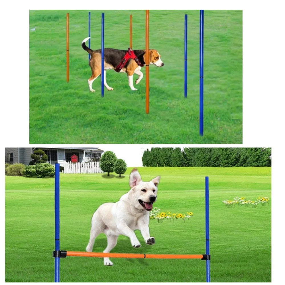 Dog Agility 7 Weaving Poles Obstacles