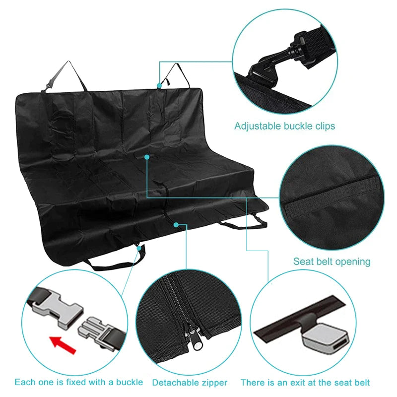 Foldable Dog Car Seat Cover Hammock