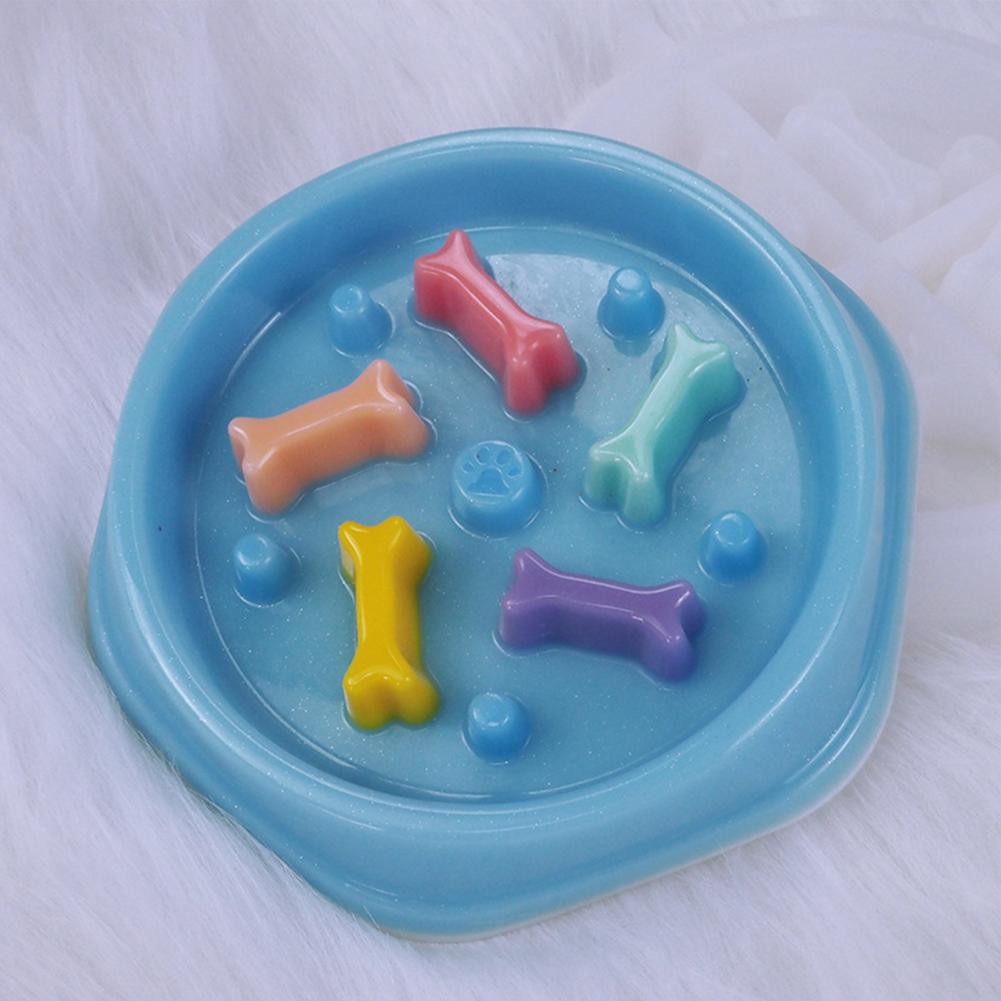 Crystal Resin Silicone Dog Bowl