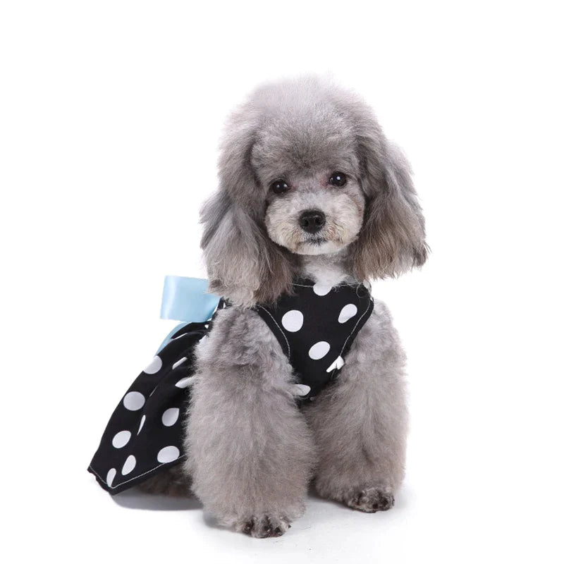 Cute Dot Bowtie Pet Dress