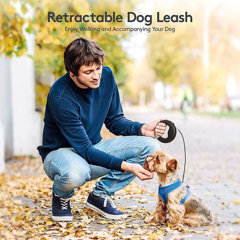 USB LED Retractable Dog Leash