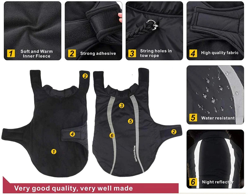 Warm Durable Winter Dog Jacket