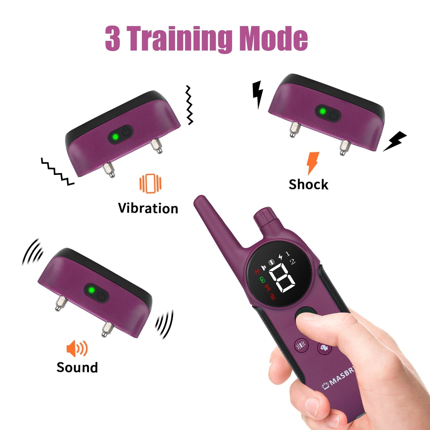 1000ft Shock Electronic Dog Anti Bark Collars