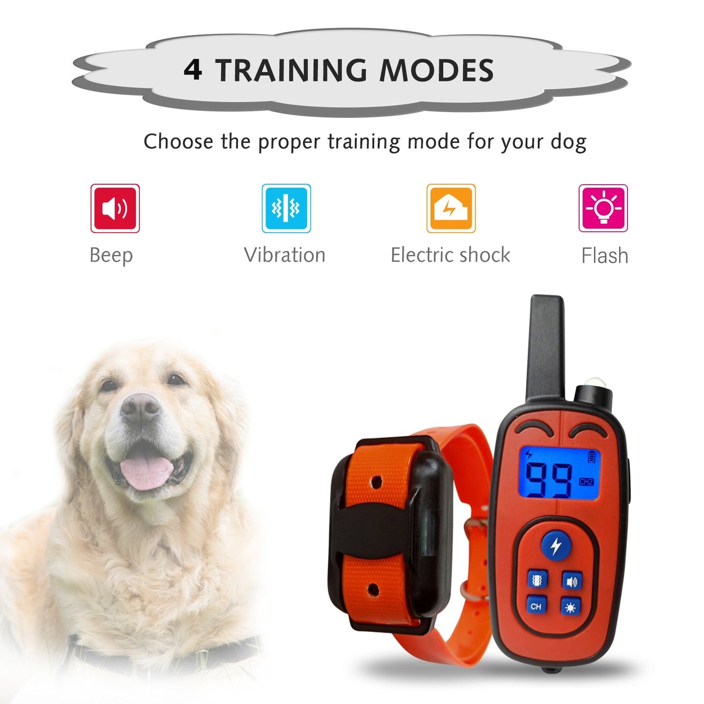 800M Waterproof Dog Training Collar