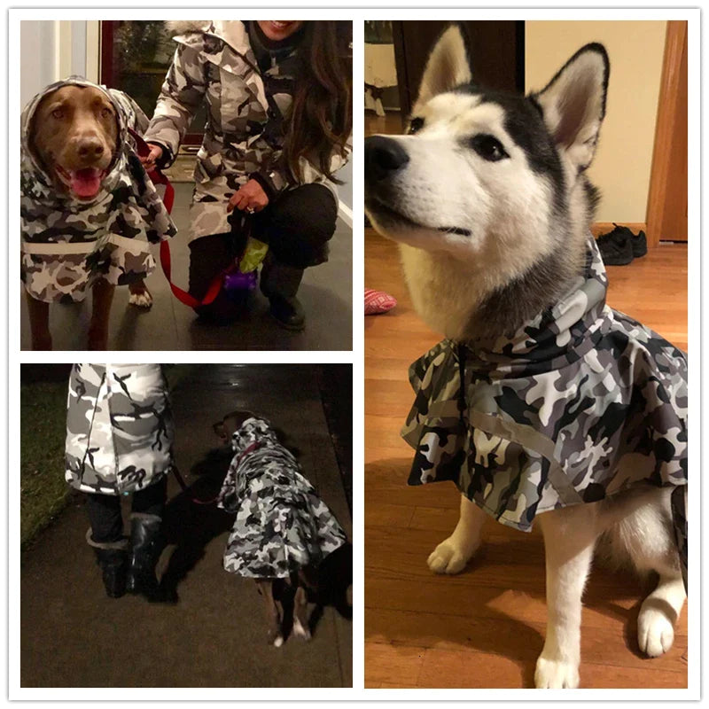 Lightweight Reflective Pet Dog Raincoat