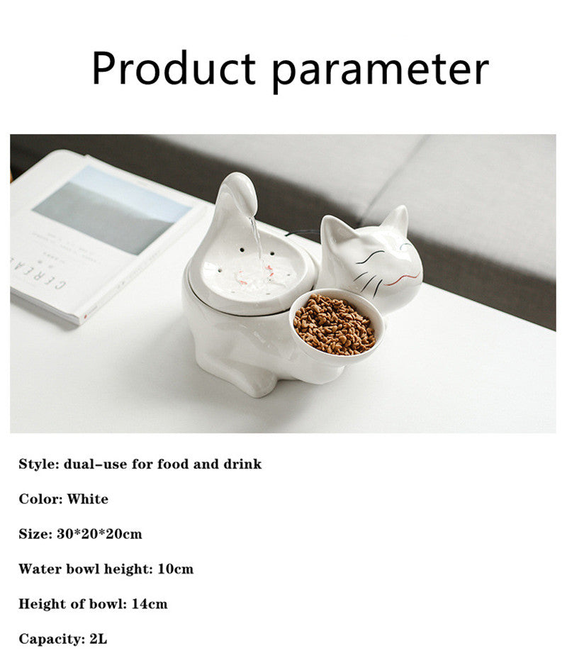 Electric Ceramic Pet Water Fountain