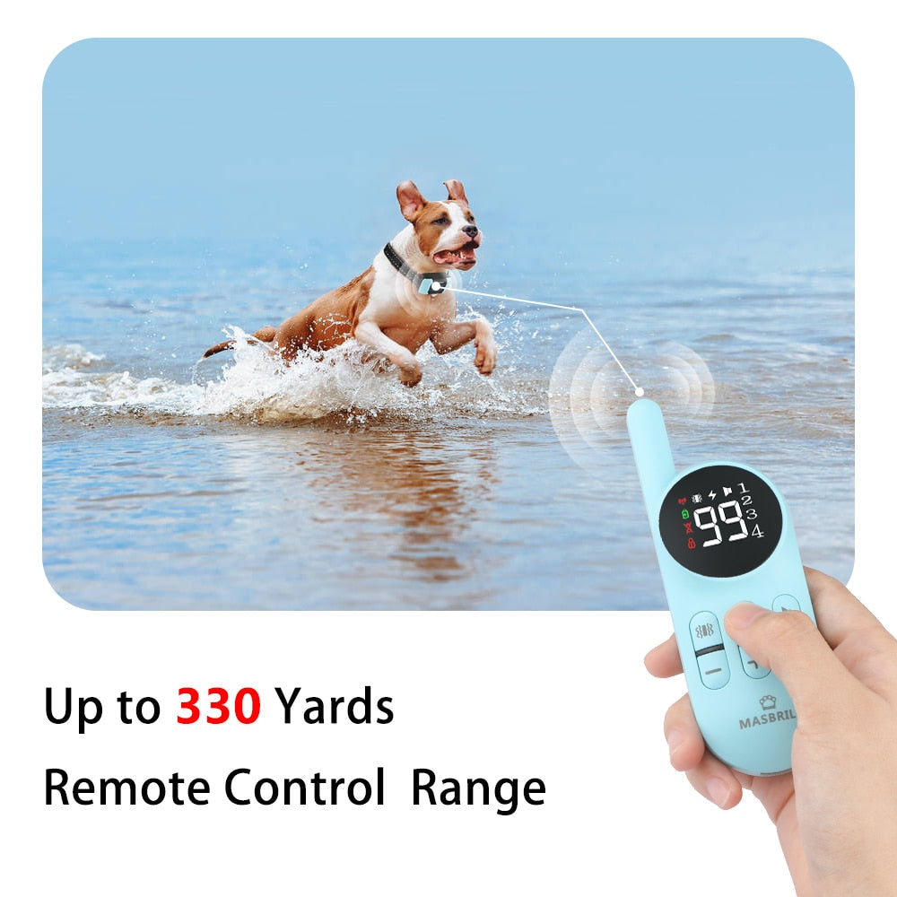 1000ft Remote Shock Vibration Dogs Collar