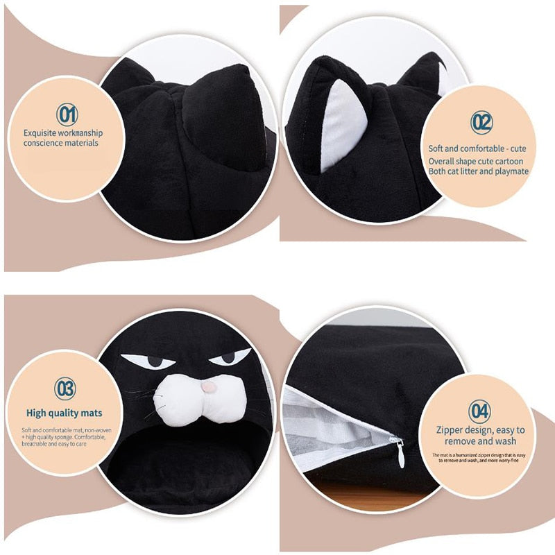 Foldable Cat Warm House Lounger