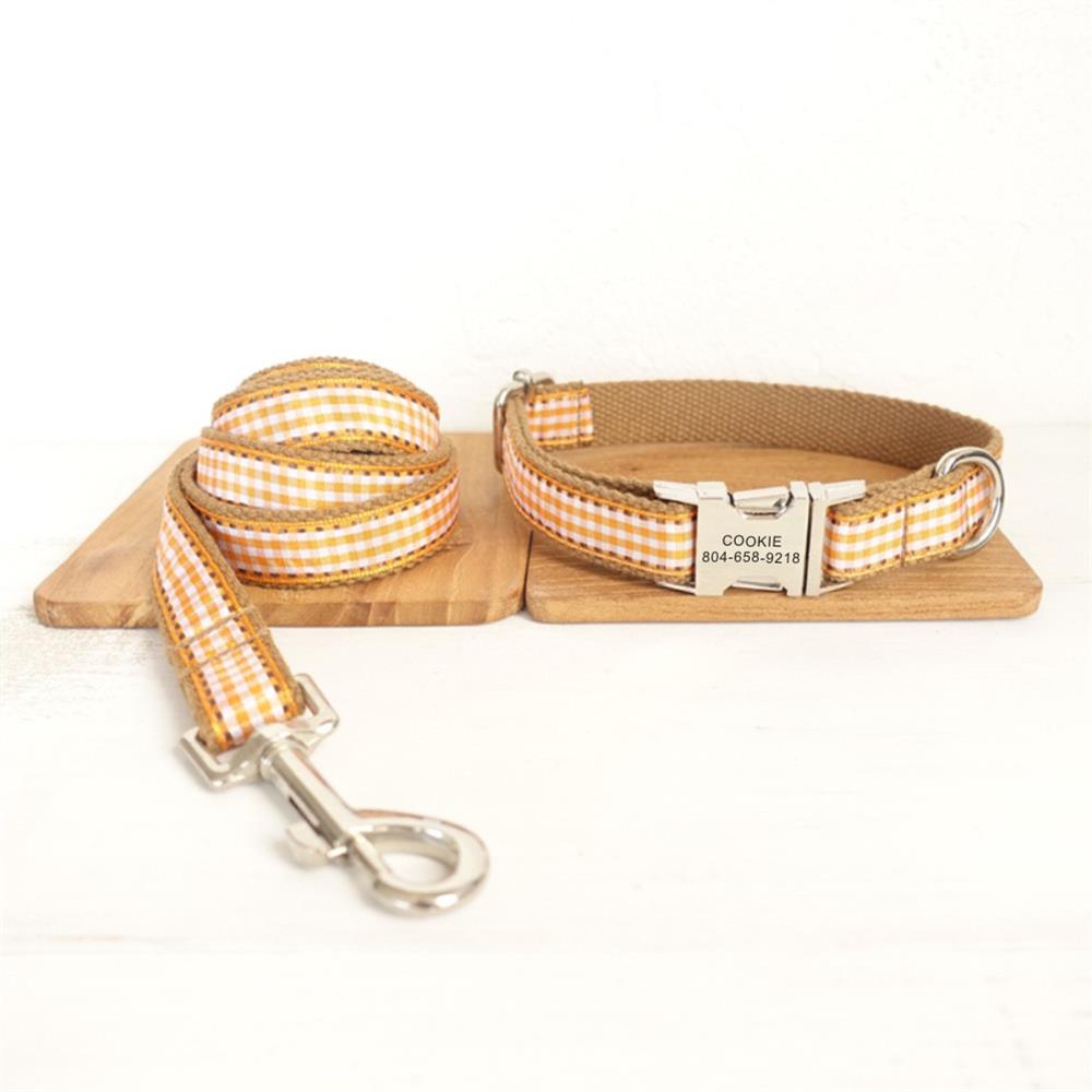 BROWN SCOTTISH Plaid Pet Collar