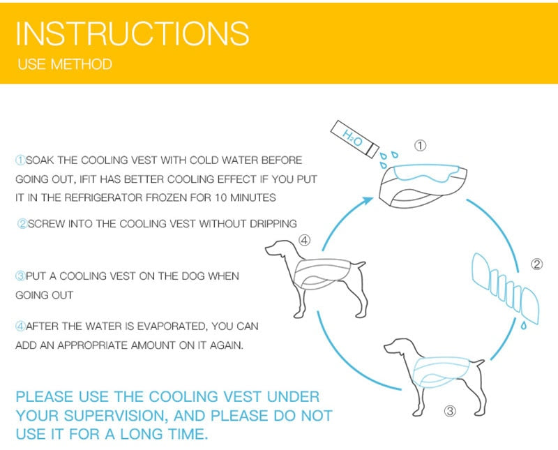 Dog Vest Summer Cooling Harness