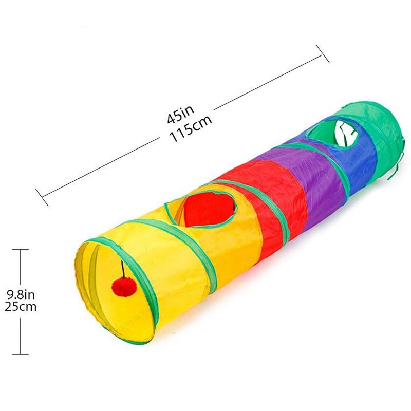 Indoor Collapsible Cat Tunnel