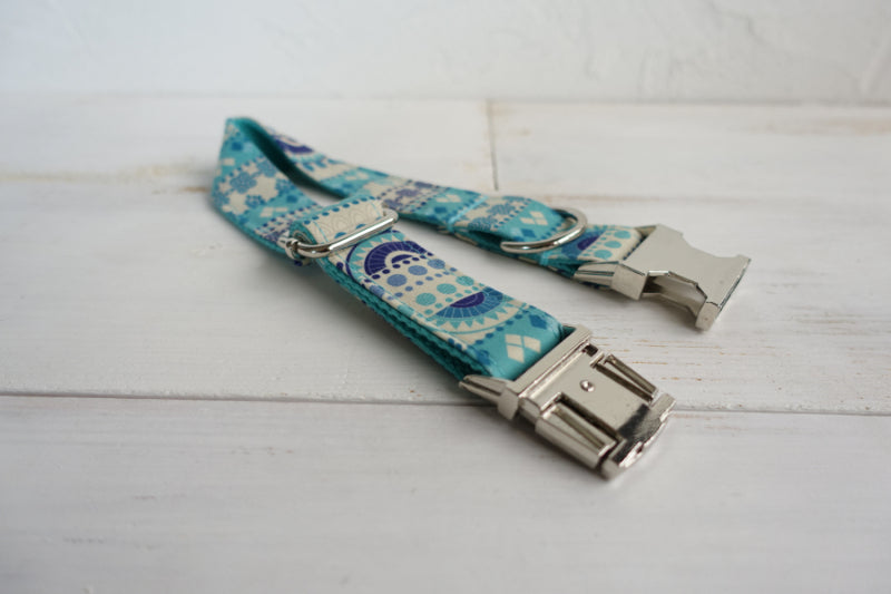 THE FOLK BLUE Dog Collar