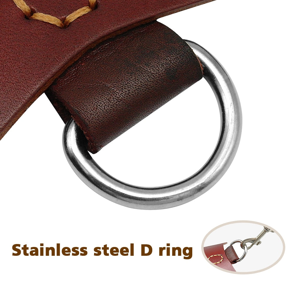 Genuine Leather Pitbull Terrier Harnesses