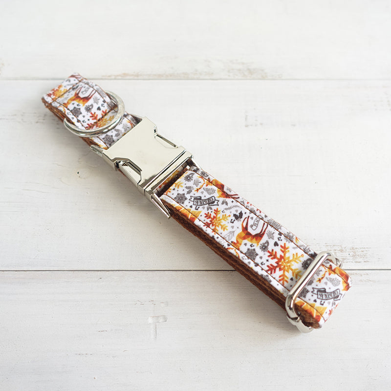 Christmas STAR SNOW Dog Collar